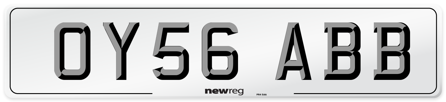 OY56 ABB Number Plate from New Reg
